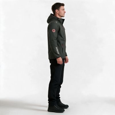 6. Geographical Norway Royaute ASSOR B MEN 068 M WW1975H/GN/Dunkelgrau/Schwarz Softshelljacke