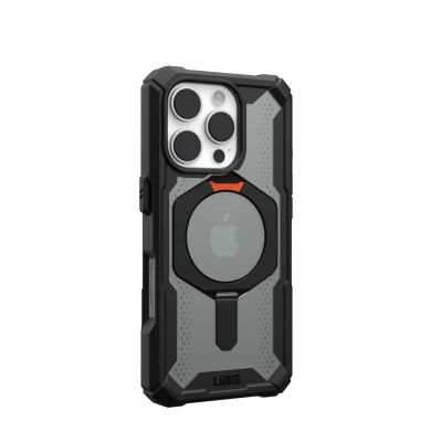 7. UAG Plasma XTE Magsafe Schutzhülle mit Ständer für iPhone 16 Pro, kompatibel mit MagSafe (Schwarz/Orange)