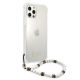 4. Guess GUHCP12LKPSWH iPhone 12 Pro Max 6,7" Transparentes Hardcase White Pearl