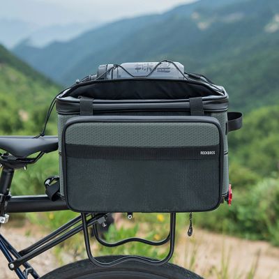 5. Rockbros A30 ROAD TO SKY Faltbare Fahrradtasche für den Kofferraum 15-30L - Grau