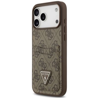 2. Guess 4G nauble Card Triangle Hülle für iPhone 18 Pro Max / 17 Pro Max – braun