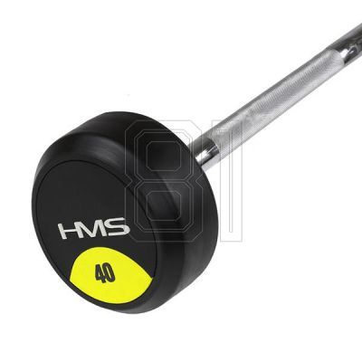 28. Gummierte Festhantel/Stange HMS 40 kg GSG-40 