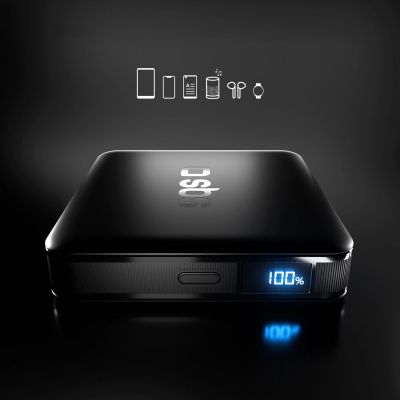 8. SBS HD 10W 5000mAh USB-C Powerbank mit LCD-Display – Schwarz