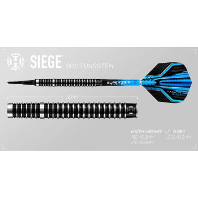3. Harrows Siege Darts 90 % Softip HS-TNK-000016034