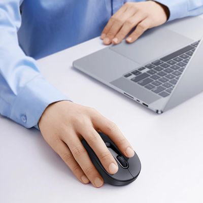 6. Baseus F02 Kabellose ergonomische Bluetooth-Maus – Schwarz