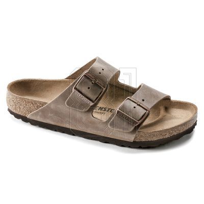 8. Birkenstock Arizona Tobacco Brown Herren/Damen Braun Regular Wide Slides (0352201)