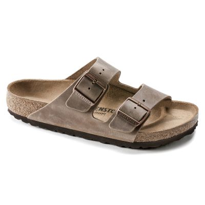 8. Birkenstock Arizona Tobacco Brown Herren/Damen Braun Regular Wide Slides (0352201)