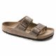 8. Birkenstock Arizona Tobacco Brown Herren/Damen Braun Regular Wide Slides (0352201)