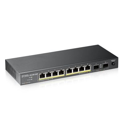 6. Zyxel GS1100-10HP Switch 10p PoE (PoE+: 8) 130W Unmanaged Gigabit