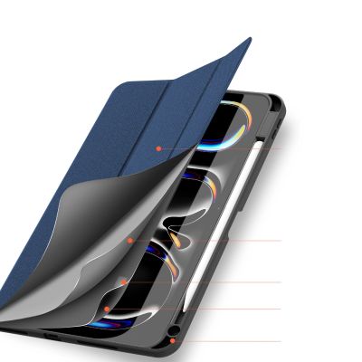 8. Dux Ducis Domo Hülle mit Klappe und Smart Sleep für Xiaomi Pad 6 / 6 Pro – Blau