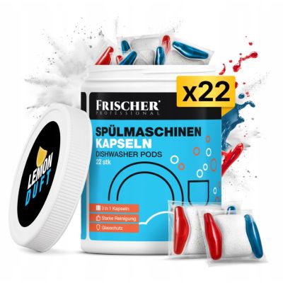 Kapseln für Spülmaschinentabs 3in1 Frischer 22 Stk.
