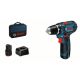 5. Bosch Akku-Bohrschrauber 12 V Li-Ion 1300 U/min Schwarz, Blau, Rot