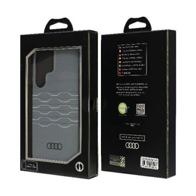 7. Audi IML Geometrisches Muster Case S24 Ultra S928 grau/grau Hardcase AU-IMLS24U-A6/D3-GY