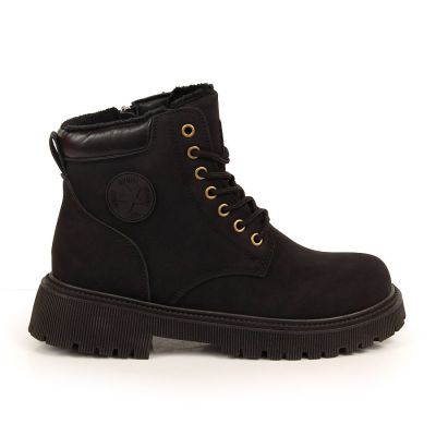 2. NEWS W EVE364A schwarze isolierte Wanderstiefel mit Reißverschluss