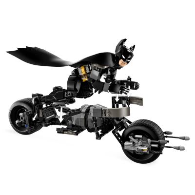 5. LEGO Super Heroes 76273 Baubare Batman-Figur und Batcycle