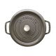 6. STAUB Runder Gusseisentopf 40500-246-0 3,8 l Graphit