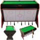 4. 3-in-1-Drehspieltisch: Billard, Tischfußball, Luftanschluss, 121 x 84,5 x 85,3 cm, Schwarz