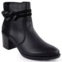 Damen-Ankle-Boots aus Leder mit schwarzem Absatz, Rieker Y2066-00