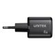 17. UNITEK 2x GAN 45W Ladegerät, 2x USB-C PD 3.0, QC, Schwarz