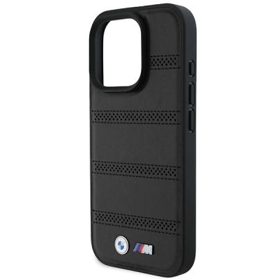 6. BMW M MagSafe-Hülle mit Perforation und Ziernähten für iPhone 16 Pro – Schwarz