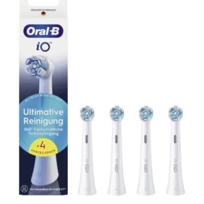 3. Oral-B 195027 Zahnbürstenköpfe, 4 Stück, Weiß
