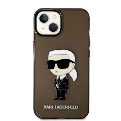 3. Karl Lagerfeld Ikonik Karl Hülle für iPhone 14 Plus – Schwarz