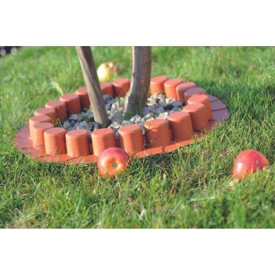 19. Garten-Palisaden-Rasenkanten 405 cm IPAL 7 TERRACOTTA