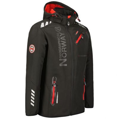3. Geographical Norway Softshelljacke Royaute DB 068 M WY2000H/GN/Schwarz / Rot