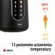 3. ELDOM KABELLOSER WASSERKOCHER MIT TEMPERATURREGELUNG C550 SCHWARZ 5 GESPEICHERTE PROGRAMME: 40, 70, 80, 90, 100°C (KUNSTSTOFF + EDELSTAHL)