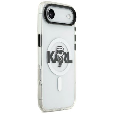 4. Karl Lagerfeld IML Karl Sketch Logo MagSafe Hülle für iPhone 17 Air - Transparent