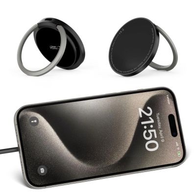 9. Tech-Protect QI15W-A33 induktives Ladegerät mit MagSafe und Ständer mit USB-A/USB-C-Kabel – Schwarz