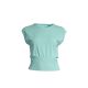 CASALL Seamless Graphic Rib Tee Mint