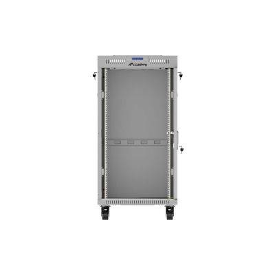 21. LANBERG Standschrank 19" 22U 600x600 GRAU