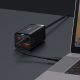 9. Baseus GaN3 Pro schnelles universelles GaN-Ladegerät 2 x USB Typ C / 2x USB 100W PD3.0, QC4.0+, AFC schwarz (CCGP000101)