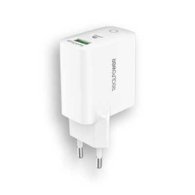 3. RealPower 352262 Universelles Handy-Ladegerät Weiß AC-Schnellladung Intern