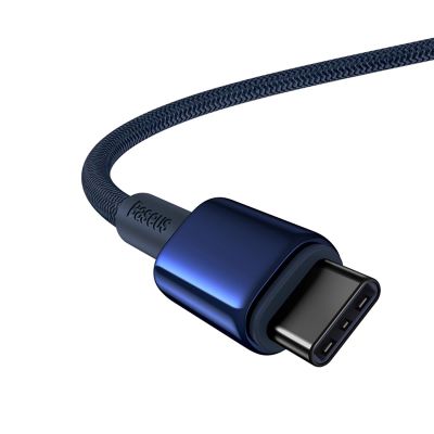 4. Baseus Tungsten Gold USB-C / USB-C 100W Kabel 2m - Marineblau