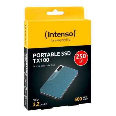 3. Externe SSD Intenso TX100 250 GB, Blau