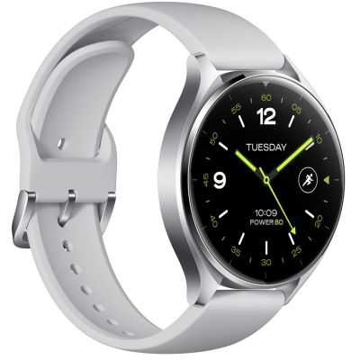 6. Xiaomi Watch 2 3,63 cm (1,43") AMOLED 46 mm Digital 466 x 466 px Touchscreen Silber Wi-Fi GPS