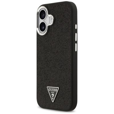 2. Guess Glitter Triangle Logo MagSafe Case für iPhone 17 - Schwarz