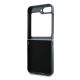 7. DKNY Leder-Metall-Stack-Logo-Hülle für Samsung Galaxy Z Flip 6 – Schwarz