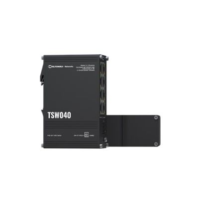 10. Teltonika NETWORKS TSW040 8-Port PoE+ Switch Unmanaged Fast Ethernet (10/100) PoE-Unterstützung Schwarz