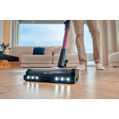 7. Hoover HF610HX 011 Akku-Staubsauger, beutellos, 0,7 l, 650 W, lila, 4 Ah
