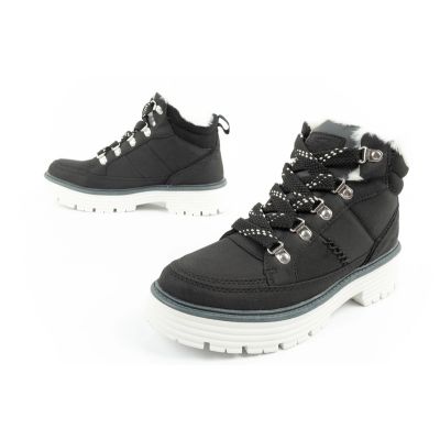 17. O'Neill Winterstiefel Damen Wanderstiefel Stiefeletten modisch Schwarz Weiß