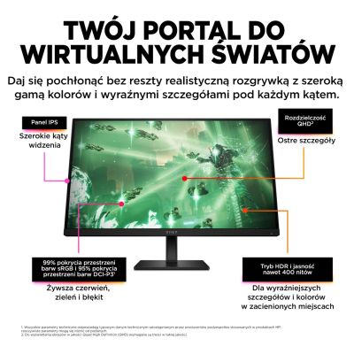 16. HP LED-Monitor, QHD 27" OMEN 27q (780H4E9) 165 Hz