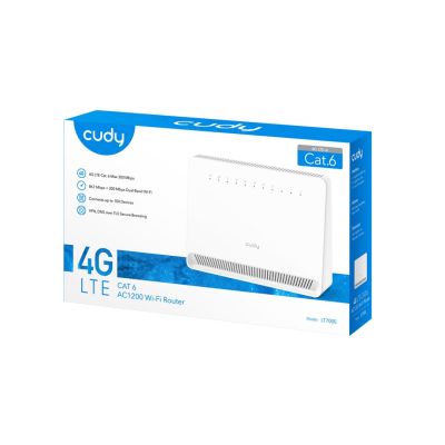 6. Cudy LT700E WiFi 5 AC1200 4G LTE Cat6 WLAN-Router 3xLAN 1xWAN/LAN
