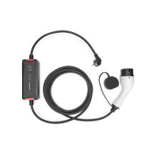 Ladegerät für Elektrofahrzeuge mit einstellbarer Ladeleistung 1,8–3,7 kW, mit Tasche, 5 m, 230 V, Typ F 7/4 auf Typ 2