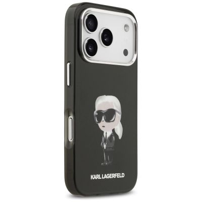 4. Karl Lagerfeld IML Aquarelle Karl & Logo MagSafe Hülle für iPhone 17 Pro - Schwarz