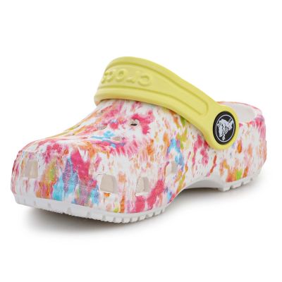 4. Crocs Classic Tie Dye Graphic Kids Clog T Flip-Flops 206994-83B
