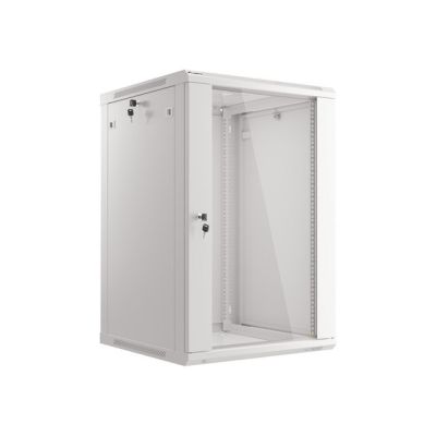 6. Lanberg WF01-6618-10S 18HE Rack-Wandschrank, Grau