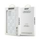 8. DKNY Liquid Glitter Multilogo Hülle für iPhone 15 / 14 / 13 – Weiß